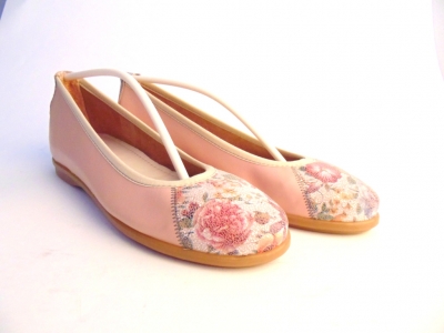 Pantofi femei Lui Shoes, cod 2P403, seria RAINBOW, roz pal, piele naturala