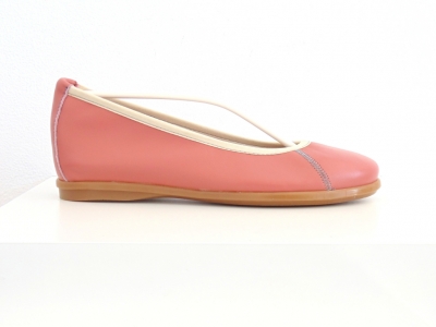Pantofi femei Lui Shoes, cod 2P409, seria RAINBOW, roz pal, piele naturala