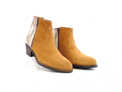 Ghete femei Lui Shoes, cod 2G840, seria SANDRA F, maro deschis, piele naturala