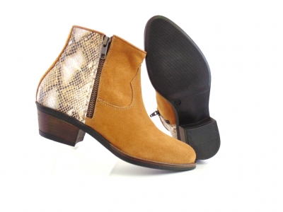 Ghete femei Lui Shoes, cod 2G840, seria SANDRA F, maro deschis, piele naturala