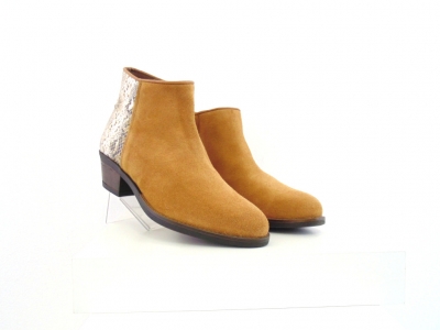 Ghete femei Lui Shoes, cod 2G843, seria SANDRA, maro deschis, piele naturala