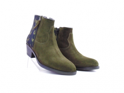Ghete femei Lui Shoes, cod 2G848, seria SANDRA F, verde forest, piele naturala