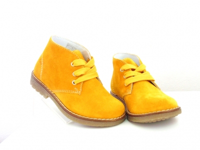 Ghete copii Lui Shoes, cod 3G1745, seria CREP, galben, piele naturala