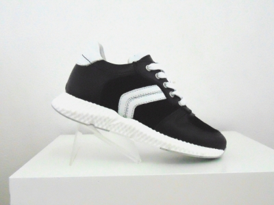 Pantofi sport copii Lui Shoes, cod 3A588, seria TOM, negru, piele naturala