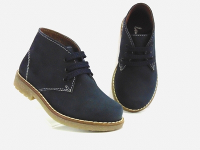 Ghete copii Lui Shoes, cod 3G1748, seria CREP, bleumarin, piele naturala