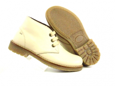 Ghete copii Lui Shoes, cod 3G1751, seria CREP, crem, piele naturala