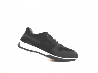 Pantofi sport barbati Lui Shoes, cod 1A646, seria ALAIN, negru, piele naturala