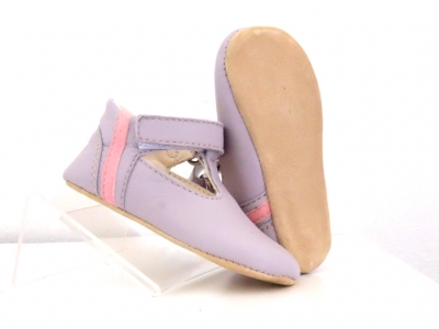 Pantofi bebe Lui Shoes, cod 8P1, seria FIRST STEPS, mov, piele naturala