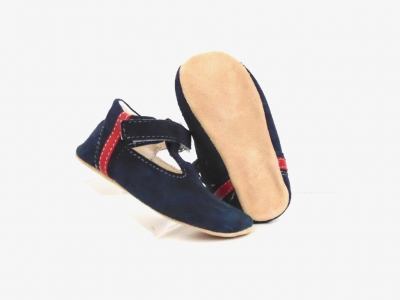 Pantofi bebe Lui Shoes, cod 8P3, seria FIRST STEPS, bleumarin, piele naturala