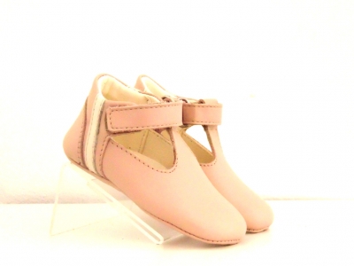 Pantofi bebe Lui Shoes, cod 8P6, seria FIRST STEPS, roz, piele naturala