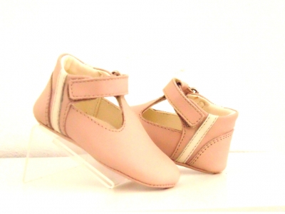 Pantofi bebe Lui Shoes, cod 8P6, seria FIRST STEPS, roz, piele naturala