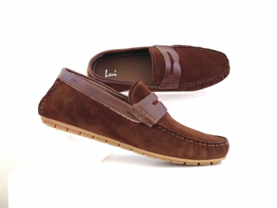 Mocasini barbati Lui Shoes, cod 1M400, seria SUMMER_P, maro, piele naturala