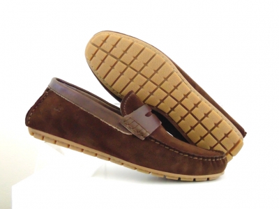 Mocasini barbati Lui Shoes, cod 1M400, seria SUMMER_P, maro, piele naturala