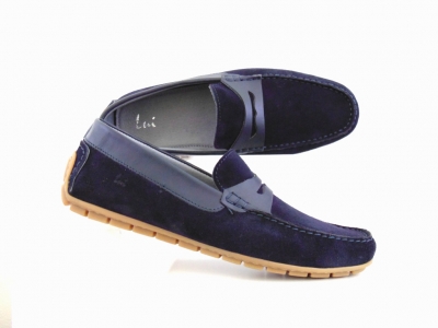 Mocasini barbati Lui Shoes, cod 1M402, seria ROYAL, bleumarin, piele naturala