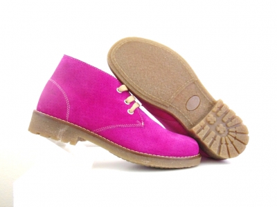 Ghete copii fete Lui Shoes, cod 6G171, seria CREP, purpuriu, piele naturala