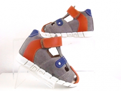 Sandale bebe Lui Shoes, cod 8S3, seria SIMBA, multicolor, piele naturala