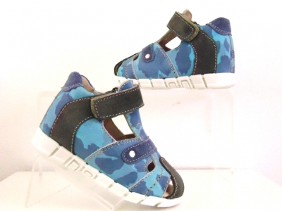 Sandale copii LM, cod 3S260, seria SIMBA, albastru, piele naturala