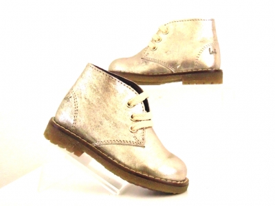 Ghete copii fete Lui Shoes, cod 6G172, seria CREP, auriu, piele naturala