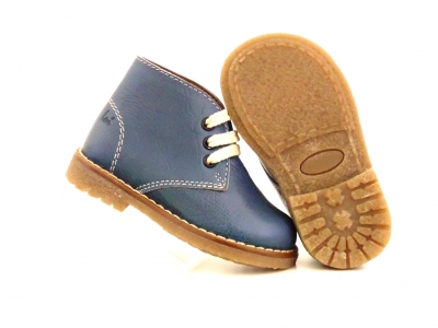 Ghete copii Lui Shoes, cod 3G1769, seria CREP, albastru, piele naturala