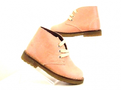Ghete bebe LM, cod 8G1, seria CREP, roz, piele naturala