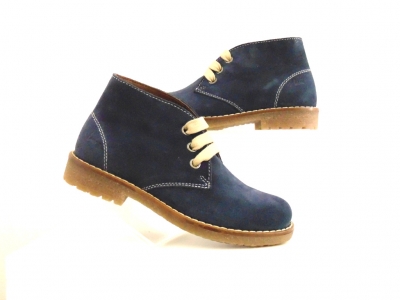 Ghete copii Lui Shoes, cod 3G1777, seria CREP, albastru, piele naturala