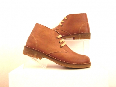 Ghete femei Lui Shoes, cod 2G887, seria CREP, maro deschis, piele naturala