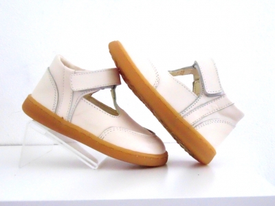Pantofi copii Lui Shoes, cod 3P33, seria FIRST STEPS, alb, piele naturala