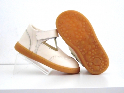 Pantofi copii Lui Shoes, cod 3P33, seria FIRST STEPS, alb, piele naturala