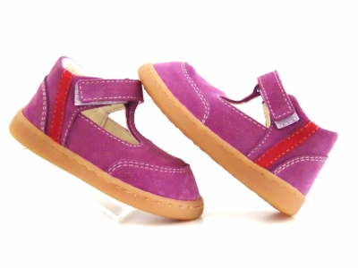 Pantofi copii Lui Shoes, cod 3P35, seria FIRST STEPS, purpuriu, piele naturala