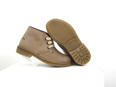 Ghete copii Lui Shoes, cod 3G1792, seria CREP, bej, piele naturala