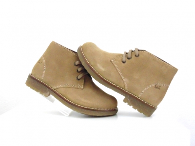 Ghete copii Lui Shoes, cod 3G1795, seria CREP, maro deschis, piele naturala