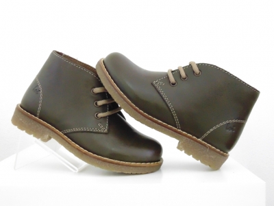 Ghete copii Lui Shoes, cod 3G1797, seria CREP, khaki, piele naturala