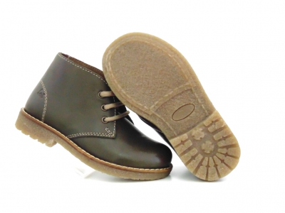 Ghete copii Lui Shoes, cod 3G1797, seria CREP, khaki, piele naturala