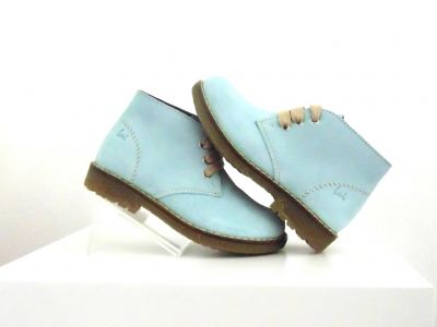 Ghete copii Lui Shoes, cod 3G1811, seria CREP, azur, piele naturala
