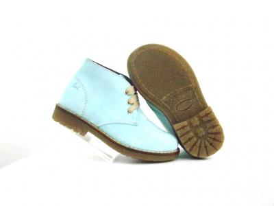 Ghete copii Lui Shoes, cod 3G1811, seria CREP, azur, piele naturala