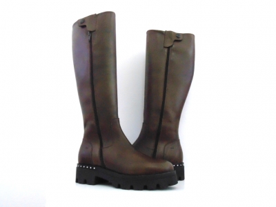 Cizme femei Lui Shoes, cod 2C698, seria TOSCA S, maro, piele naturala