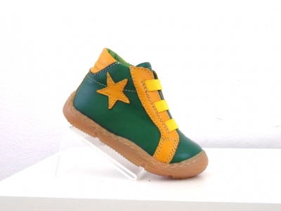 Pantofi sport copii Lui Shoes, cod 3A598, seria HEART K, verde forest, piele naturala