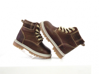 Ghete copii Lui Shoes, cod 3G1951, seria TIMMY, maro inchis, piele naturala