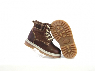 Ghete copii Lui Shoes, cod 3G1951, seria TIMMY, maro inchis, piele naturala