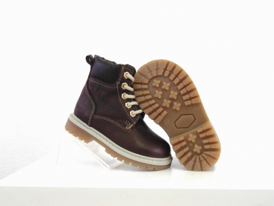 Ghete copii Lui Shoes, cod 3G1955, seria TIMMY, maro inchis, piele naturala