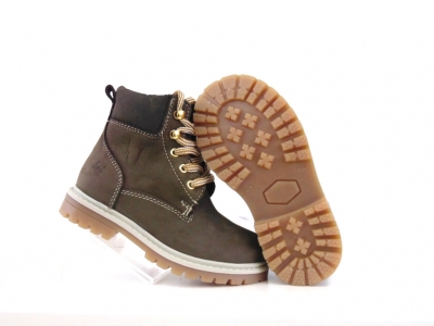Ghete copii Lui Shoes, cod 3G1960, seria TIMMY, maro, piele naturala