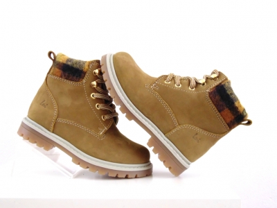 Ghete copii Lui Shoes, cod 3G1961, seria TIMMY, maro deschis, piele naturala