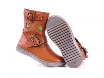 Cizme copii fete Lui Shoes, cod 6C408, seria LELLY, maro, piele naturala