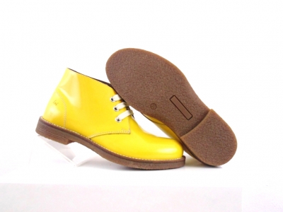 Ghete femei Lui Shoes, cod 2G904, seria CREP, galben, piele naturala