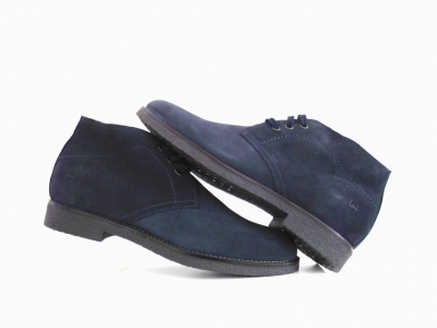 Botine barbati Lui Shoes, cod 1B2, seria TORO, bleumarin, piele naturala