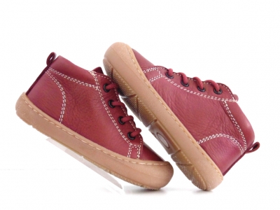 Pantofi sport copii Lui Shoes, cod 3A602, seria PRIMO, bordo, piele naturala