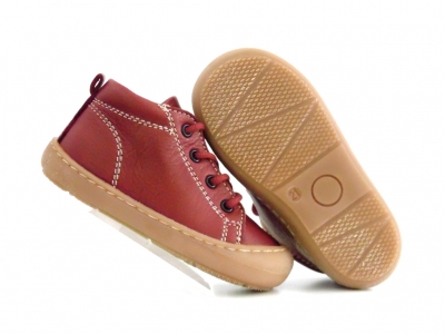 Pantofi sport copii Lui Shoes, cod 3A602, seria PRIMO, bordo, piele naturala