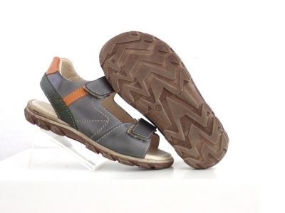 Sandale copii Lui Shoes, cod 3S273, seria BERRY, gri, piele naturala