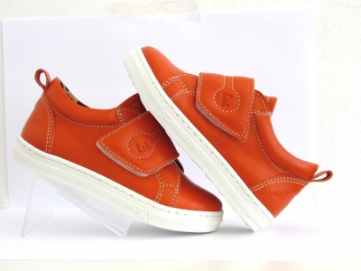 Pantofi sport copii Lui Shoes, cod 3A620, seria PUPPY, portocaliu, piele naturala