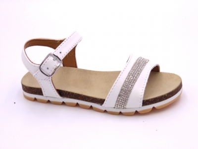 Sandale copii Lui Shoes, cod 3S289, seria ELSA, alb, piele naturala